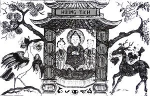 Hình ảnh Bồ Tát Quan Âm qua tranh dân gian Việt Nam image-1731922072095