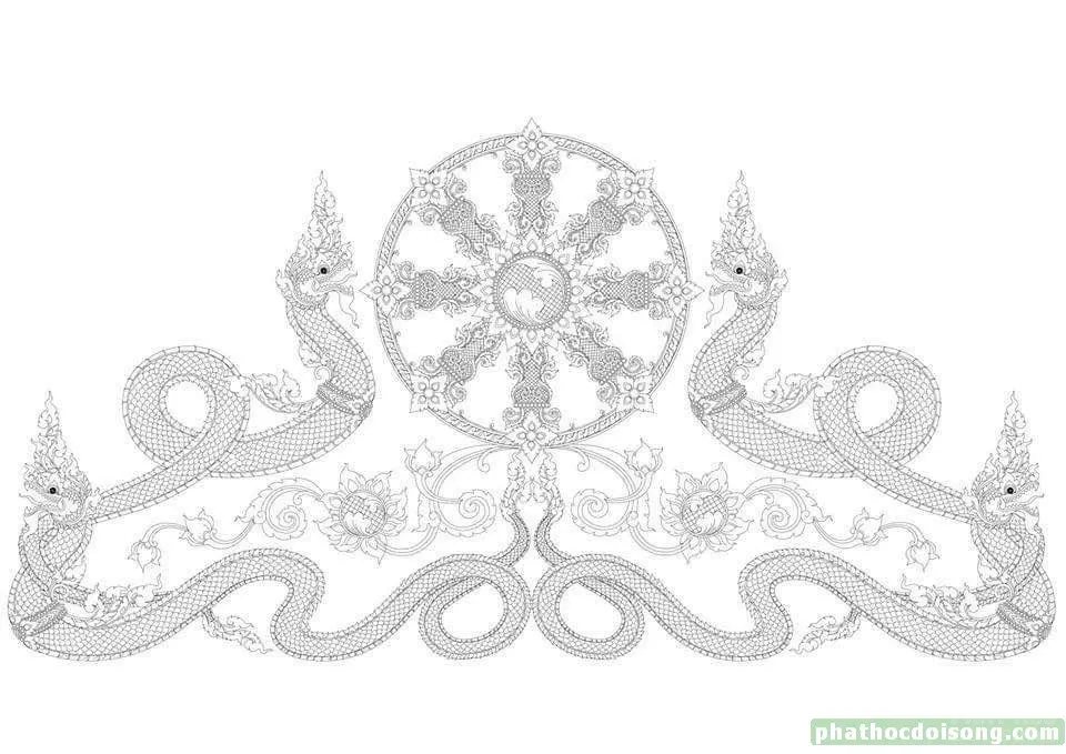 Hoa văn kiến trúc chùa Lào image-1731935868689