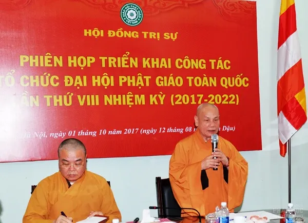 Họp triển khai công tác tổ chức Đại hội Phật giáo toàn quốc lần thứ VIII nhiệm kỳ 2017 – 2022 Họp triển khai công tác tổ chức Đại hội Phật giáo toàn quốc lần thứ VIII nhiệm kỳ 2017 – 2022 image-1731938553864