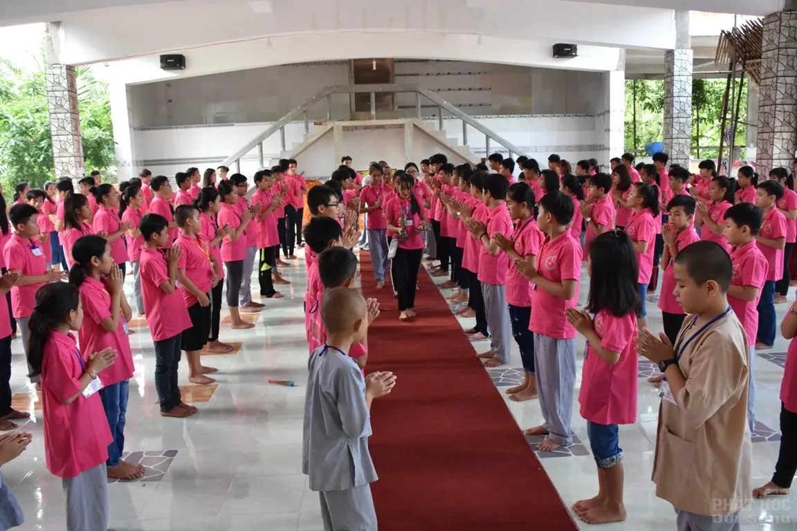 Khoá tu mùa hè 'Búp sen hồng' lần VII chùa Phổ Giác image-1732288382819