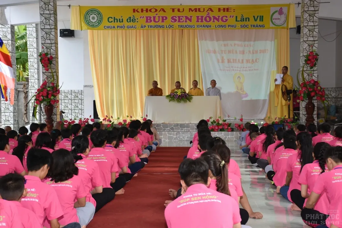 Khoá tu mùa hè 'Búp sen hồng' lần VII chùa Phổ Giác image-1732288385809