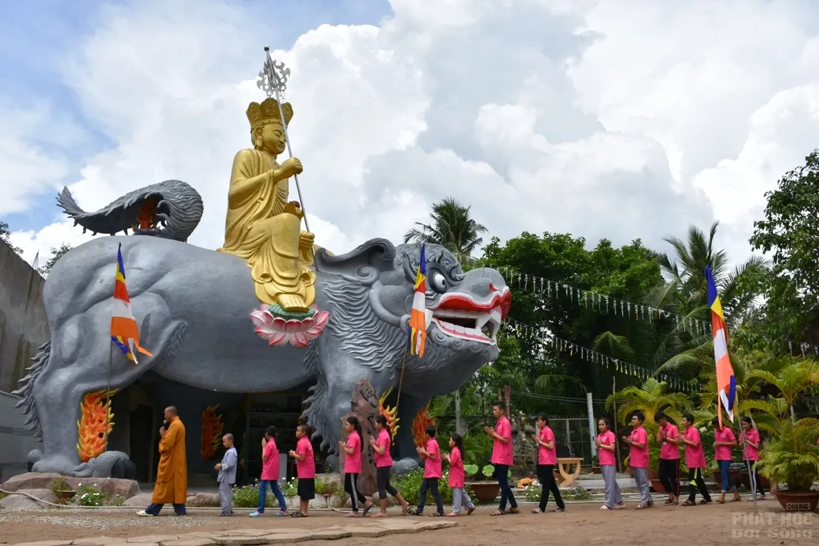 Khoá tu mùa hè 'Búp sen hồng' lần VII chùa Phổ Giác image-1732288395364