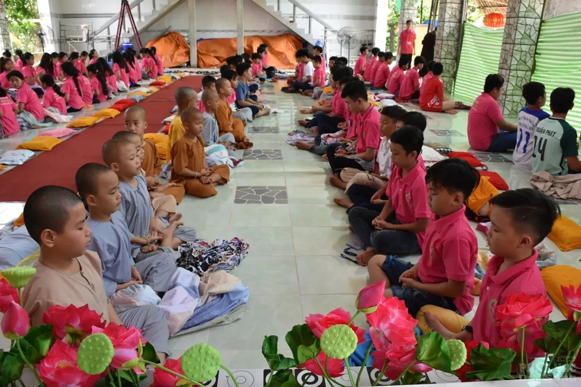 Khoá tu mùa hè 'Búp sen hồng' lần VII chùa Phổ Giác image-1732288396861