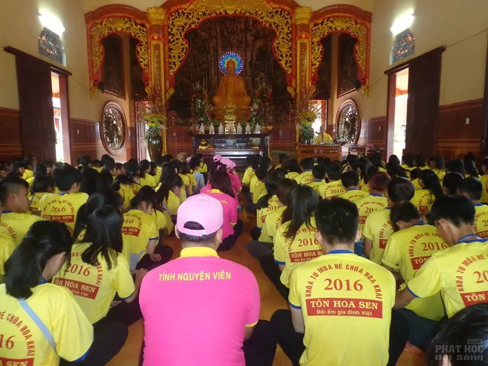 Khóa tu mùa hè Chùa Hoa Khai từng bước chuyển mình 2 Khóa tu mùa hè Chùa Hoa Khai từng bước chuyển mình image-1731748547184