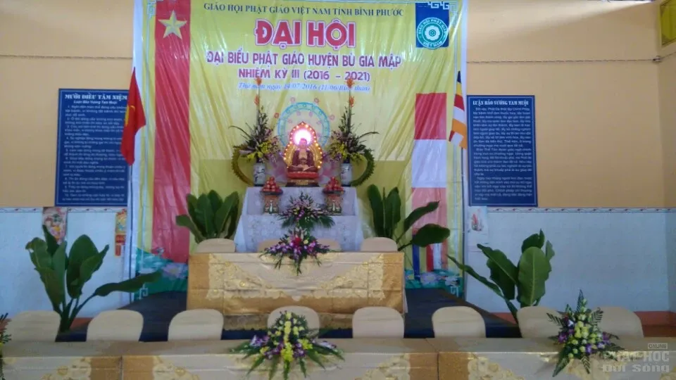 Không khí chuẩn bị đại hội Phật giáo huyện Bù Gia Mập image-1732291104375