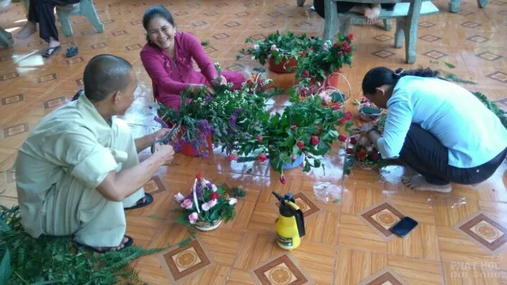 Không khí chuẩn bị đại hội Phật giáo huyện Bù Gia Mập image-1732291108614