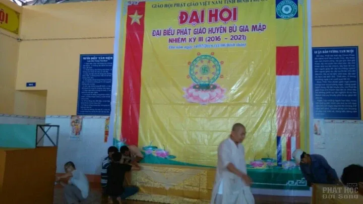 Không khí chuẩn bị đại hội Phật giáo huyện Bù Gia Mập image-1732291109409