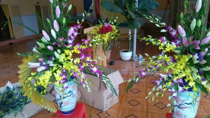 Không khí chuẩn bị đại hội Phật giáo huyện Bù Gia Mập image-1732291110262