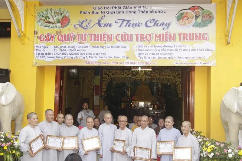 Lần đầu tổ chức buffet chay gây quỹ từ thiện tại Sa Đéc image-1731939666788