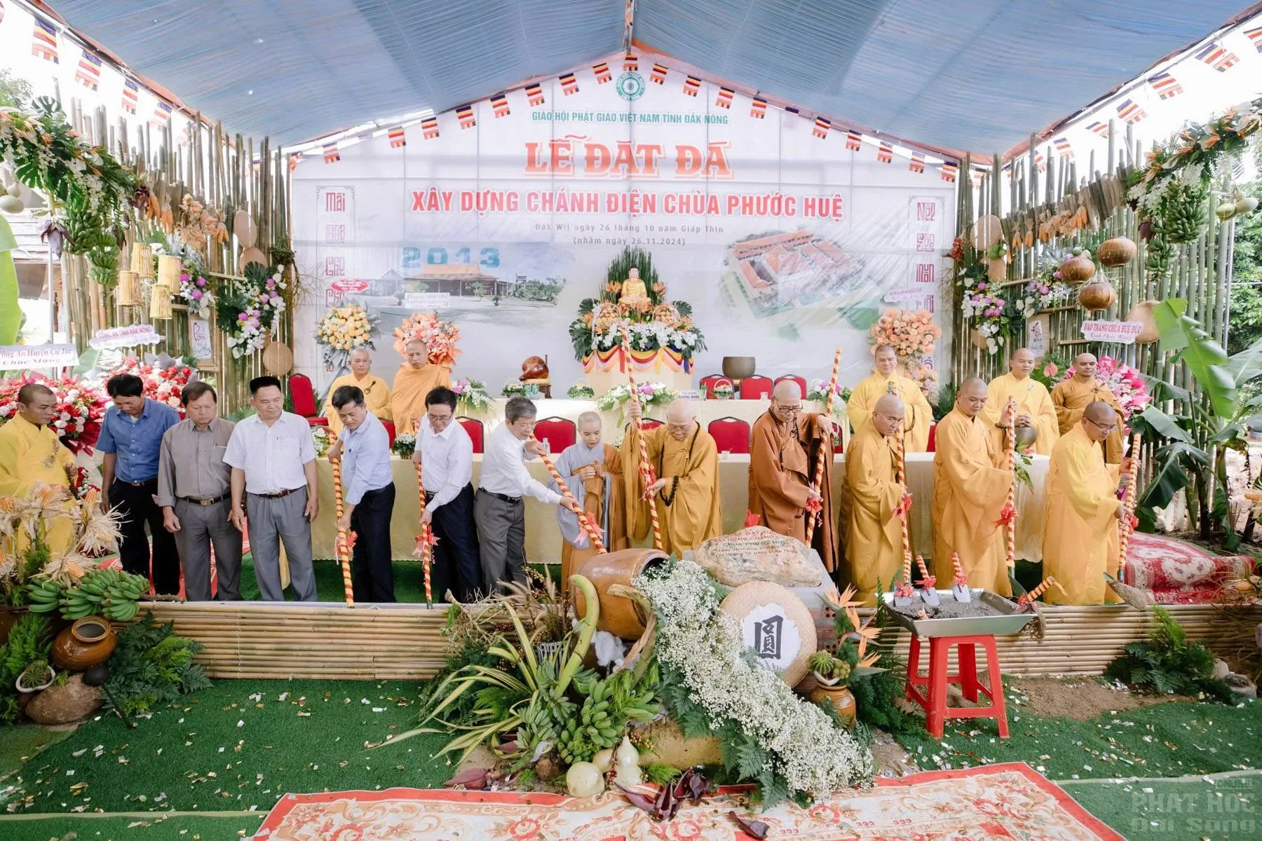 Lễ Đặt Đá Xây Dựng Chánh Điện Chùa Phước Huệ