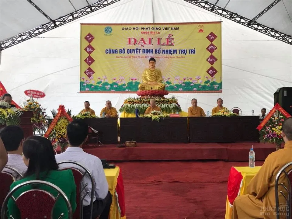 Lễ quyết định bổ nhiệm trụ trì chùa Địa La , thôn Đoan Bình, xã Gia Phú, huyện Gia Viễn, Ninh Bình image-1732291467111