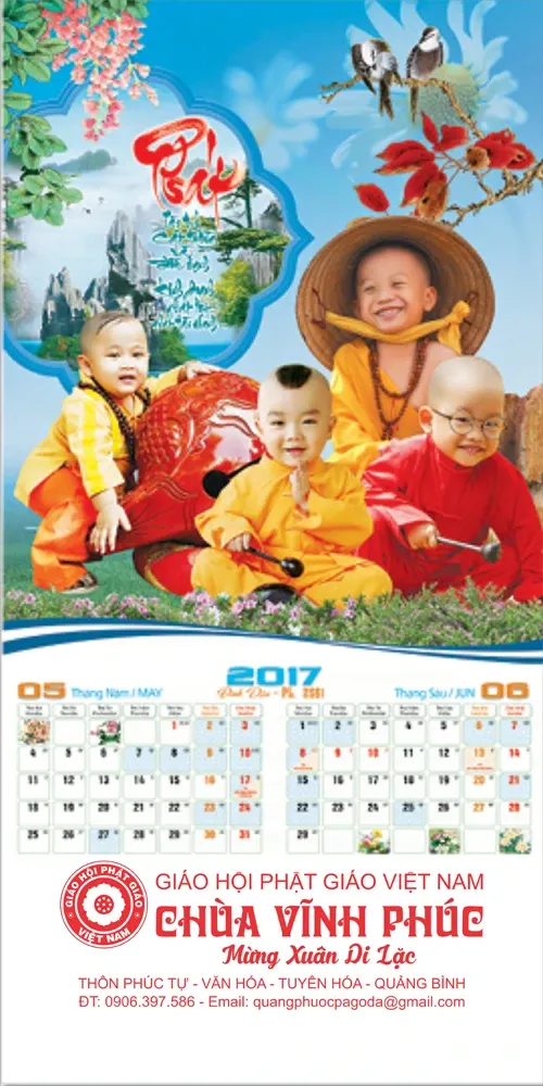 Lịch treo tường Phật giáo 2017 image-1731930809772