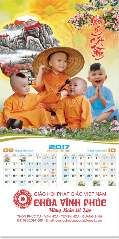 Lịch treo tường Phật giáo 2017 image-1731930810679