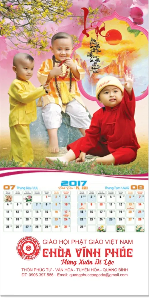 Lịch treo tường Phật giáo 2017 image-1731930811486