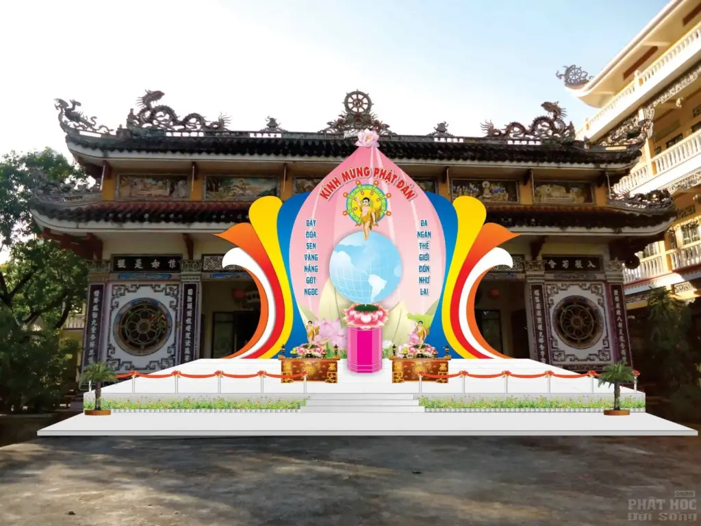 Mẫu Lễ đài, sân khấu, băng rôn Phật Đản 19 Mẫu Lễ đài, sân khấu, băng rôn Phật Đản image-1731935332236