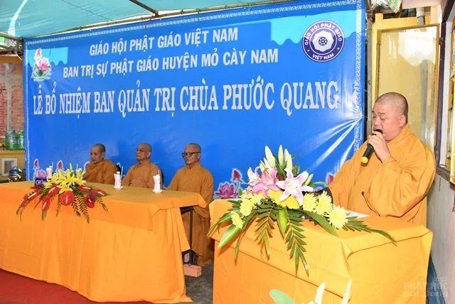 Mõ Cày Nam: Bổ nhiệm Ban quản trị chùa Phước Quang 5 Mõ Cày Nam: Bổ nhiệm Ban quản trị chùa Phước Quang image-1731937224601