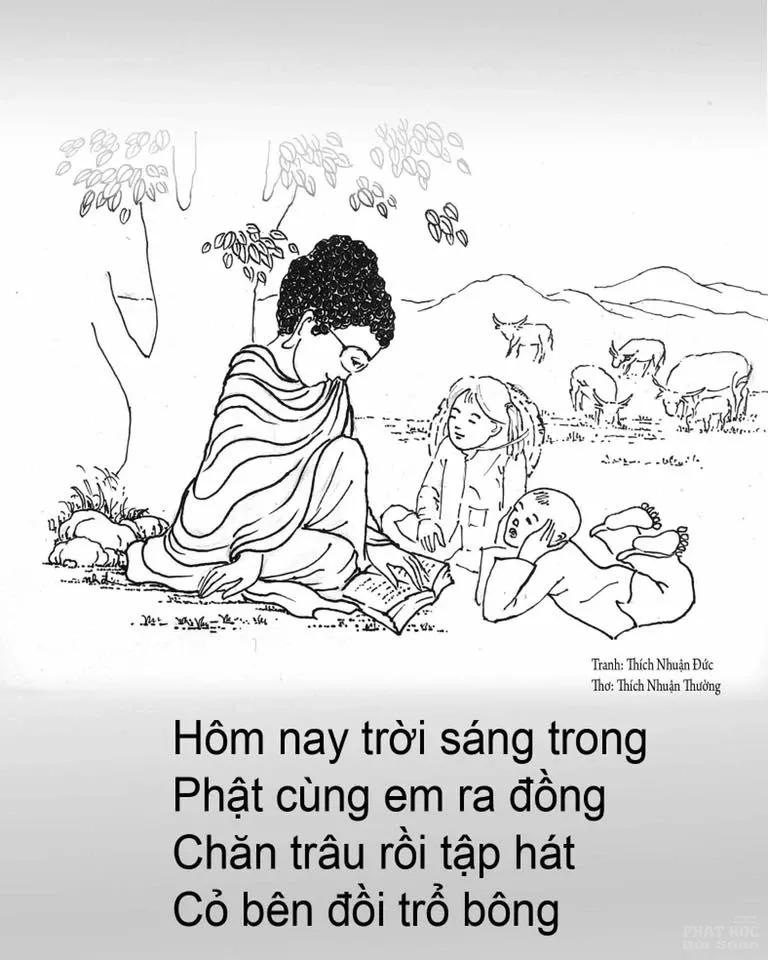 Mùa Vu Lan - Tranh Đức Phật với tuổi thơ image-1732289784850