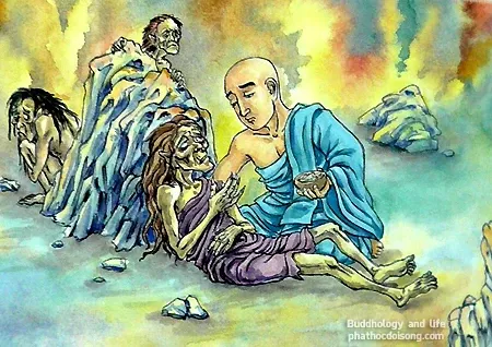 Mục Kiền Liên hiếu thảo cứu mẹ mình thoát địa ngục Mục Kiền Liên hiếu thảo cứu mẹ mình thoát địa ngục image-1732288008528