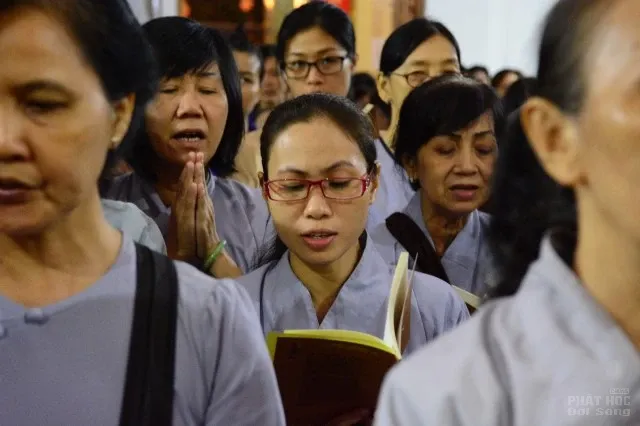 Mừng hội Vesak về chùa tắm Phật quy y image-1731747090918