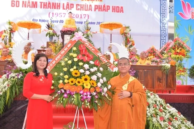 Mừng kỷ niệm 60 năm thành lập Chùa Pháp Hoa - Đăk Nông image-1731940739268