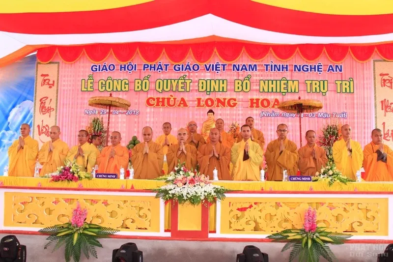 Nghệ An: Lễ bổ nhiệm ĐĐ. Thích Quảng Hội trụ trì chùa Long Hoa image-1731942182658