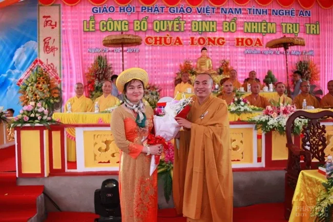 Nghệ An: Lễ bổ nhiệm ĐĐ. Thích Quảng Hội trụ trì chùa Long Hoa image-1731942231342