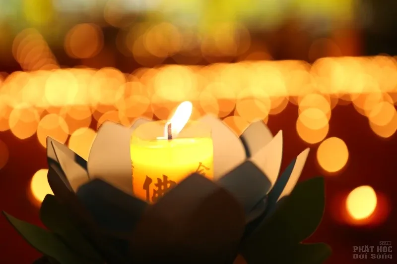 Nghe lời di huấn' của cố HT. Thích Quang Đạo tại đêm thắp nến tri ân image-1732292424684