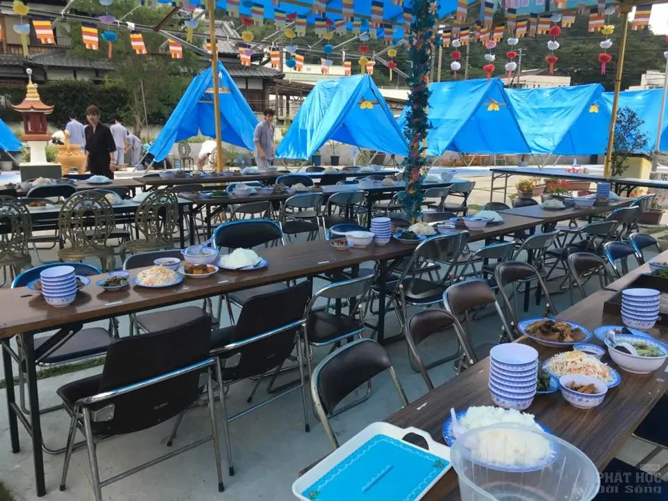 Nhật Bản: Không khí chuẩn bị khóa tu chùa Đại Nam Himeji image-1731921618675