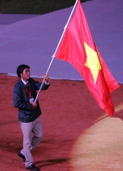 Nhớ Sea games 26 với hình ảnh Đức Phật và tháp Phước Duyên chùa Thiên Mụ của đoàn thể Việt Nam image-1731941100789
