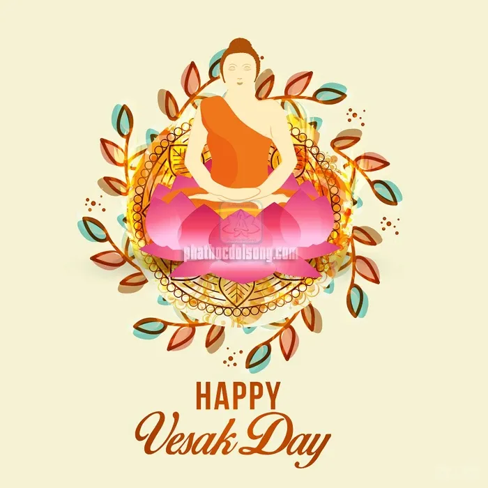 Những mẫu thiệp chúc mừng Đại lễ Phật đản Vesak PL: 2562 image-1731945538584
