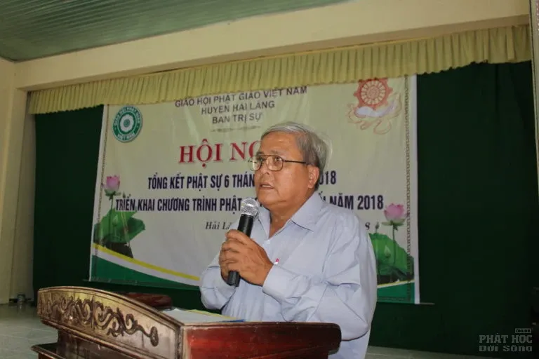 Phật giáo huyện Hải Lăng hội nghị sơ kết Phật sự 6 tháng đầu năm 2018 image-1731945172756
