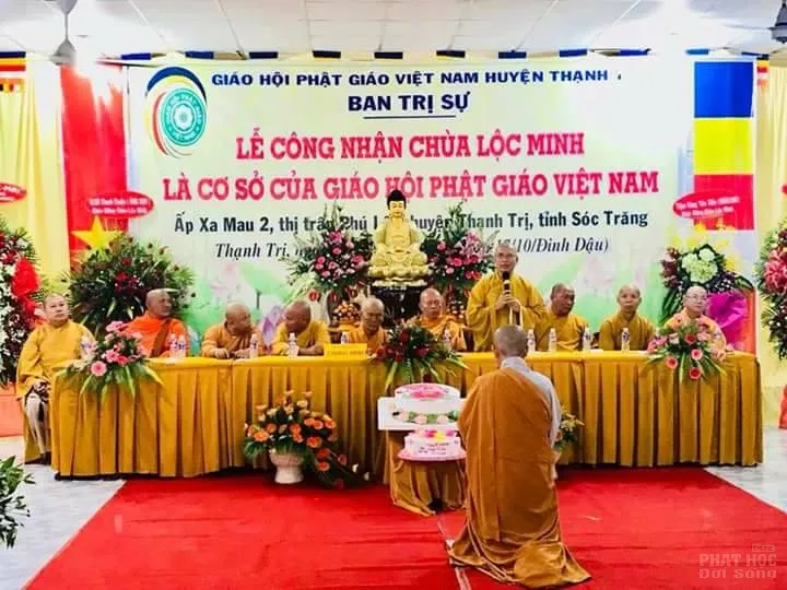Phật giáo Sóc Trăng tổ chức lễ công nhận chùa Lộc Minh là cơ sở của Giáo hội image-1731941315533