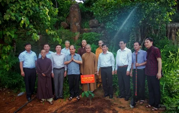 Phó Tổng Kiểm toán Nhà nước trồng cây lưu niệm tại chùa Pháp Hoa image-1731934506804