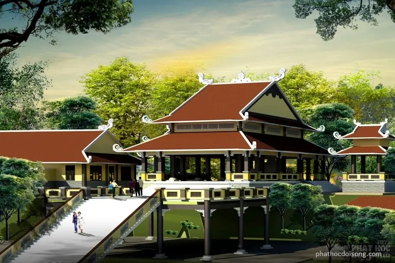 Phối cảnh 3D Niệm Phật đường Thiên Sơn image-1731944076071