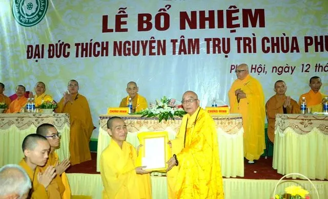 Quảng Trị: Bổ nhiệm ĐĐ Thích Nguyên Tâm trụ trì chùa Phú Hội 1 Quảng Trị: Bổ nhiệm ĐĐ Thích Nguyên Tâm trụ trì chùa Phú Hội image-1731938324599