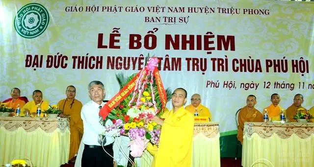 Quảng Trị: Bổ nhiệm ĐĐ Thích Nguyên Tâm trụ trì chùa Phú Hội image-1731938331138