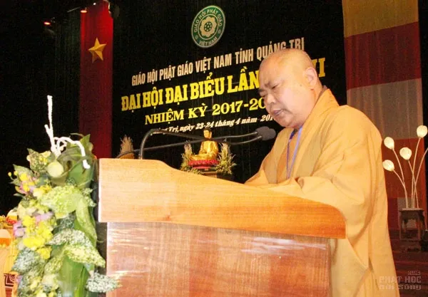 TT. Thích Quảng Thiện, Phó Ban Trị sự Báo cáo dự kiến nhân sự Ban Trị sự GHPGVN tỉnh nhiệm kỳ VI 2017-2022 Quảng Trị: Phiên khoáng đại trù bị Đại hội đại biểu phật giáo tỉnh lần thứ VI nhiệm kỳ 2017-2022 image-1732289026690