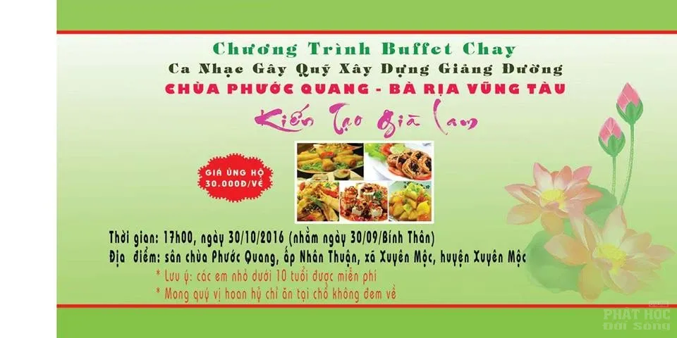 Sắp tới chùa Phước Quang tổ chức buffet chay image-1731921875862