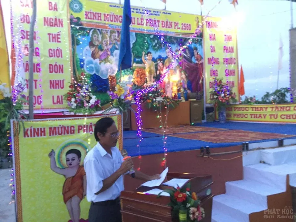 Sóc Trăng: Chùm ảnh Chùa Phước Vĩnh mừng Phật đản trong đêm image-1732290879012