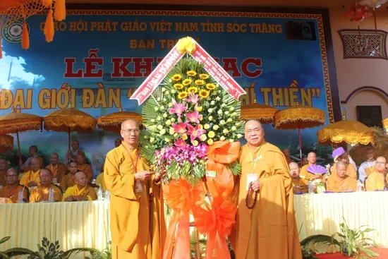 Sóc Trăng: Khai mạc Đại Giới đàn Phi Lai – Chí Thiền năm 2017 image-1731936104714