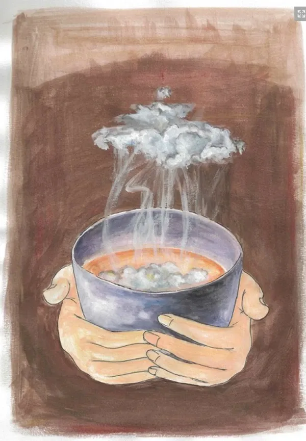 Sự bình dị trong những bức họa của Làng Mai image-1731748428451