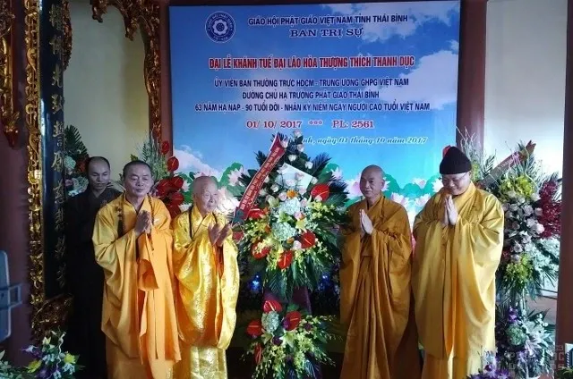 Thái Bình: Khánh tuế HT Thích Thanh Dục tròn 90 tuổi Thái Bình: Khánh tuế HT Thích Thanh Dục tròn 90 tuổi image-1731938466057
