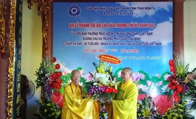 Thái Bình: Khánh tuế HT Thích Thanh Dục tròn 90 tuổi Thái Bình: Khánh tuế HT Thích Thanh Dục tròn 90 tuổi image-1731938468720