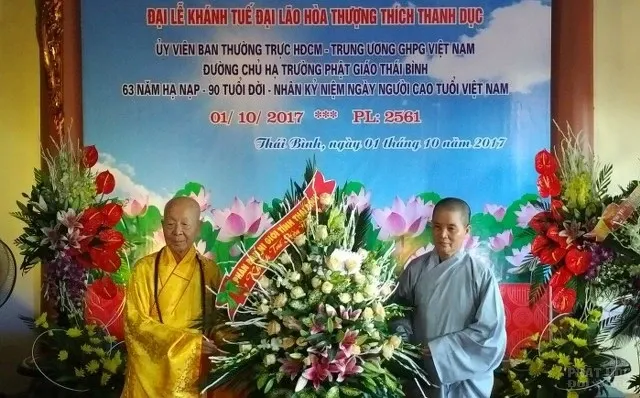 Thái Bình: Khánh tuế HT Thích Thanh Dục tròn 90 tuổi Thái Bình: Khánh tuế HT Thích Thanh Dục tròn 90 tuổi image-1731938470667