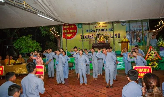 Thái nguyên: chùa Huống Thượng khai mạc khóa tu 'Tâm khai trí sang lần thứ 2' 4 Thái nguyên: chùa Huống Thượng khai mạc khóa tu 'Tâm khai trí sang lần thứ 2' image-1731935729419