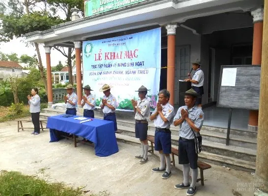 Trại tập huấn kỷ năng sinh hoạt ngành thanh, thiếu GĐPT Hải Lăng vùng 1 image-1732290181041