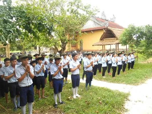 Trại tập huấn kỷ năng sinh hoạt ngành thanh, thiếu GĐPT Hải Lăng vùng 1 image-1732290181739