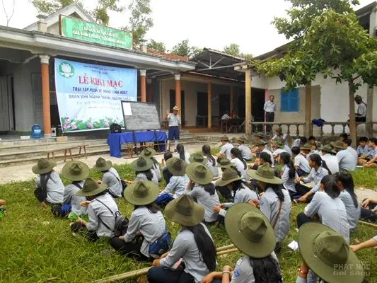 Trại tập huấn kỷ năng sinh hoạt ngành thanh, thiếu GĐPT Hải Lăng vùng 1 image-1732290186311