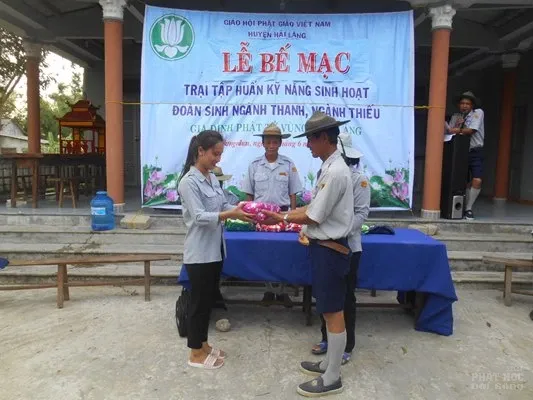 Trại tập huấn kỷ năng sinh hoạt ngành thanh, thiếu GĐPT Hải Lăng vùng 1 image-1732290202350