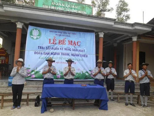 Trại tập huấn kỷ năng sinh hoạt ngành thanh, thiếu GĐPT Hải Lăng vùng 1 image-1732290203789